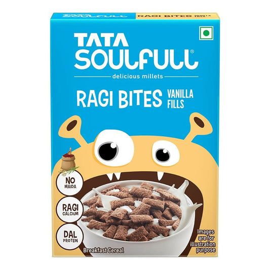 Buy Tata Soulfull Ragi Bites Vanilla Fills Breakfast Cereal from DrMediCart, Ship from India to USA