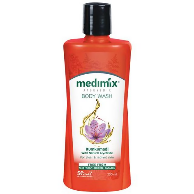 Buy Medimix Ayurvedic Kumkumadi Body Wash from DrMediCart, Ship from India to USA