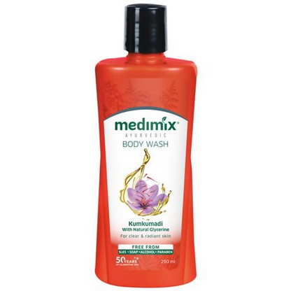 Buy Medimix Ayurvedic Kumkumadi Body Wash from DrMediCart, Ship from India to USA