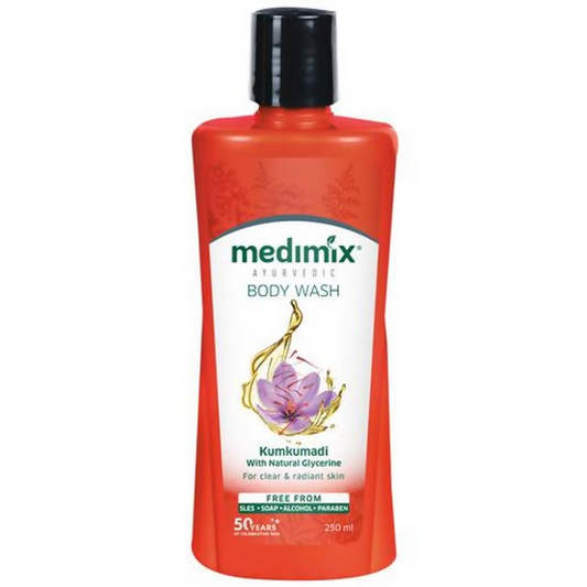 Buy Medimix Ayurvedic Kumkumadi Body Wash from DrMediCart, Ship from India to USA