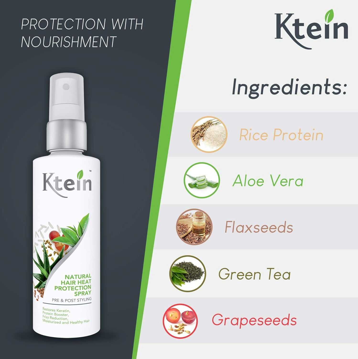 Ktein Natural Hair Heat Protection Spray