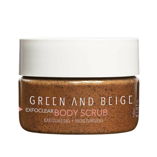 Green And Beige Exfoclear Body Scrub