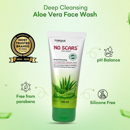 Torque's No Scars Aloevera Face Wash For Deep Cleansing