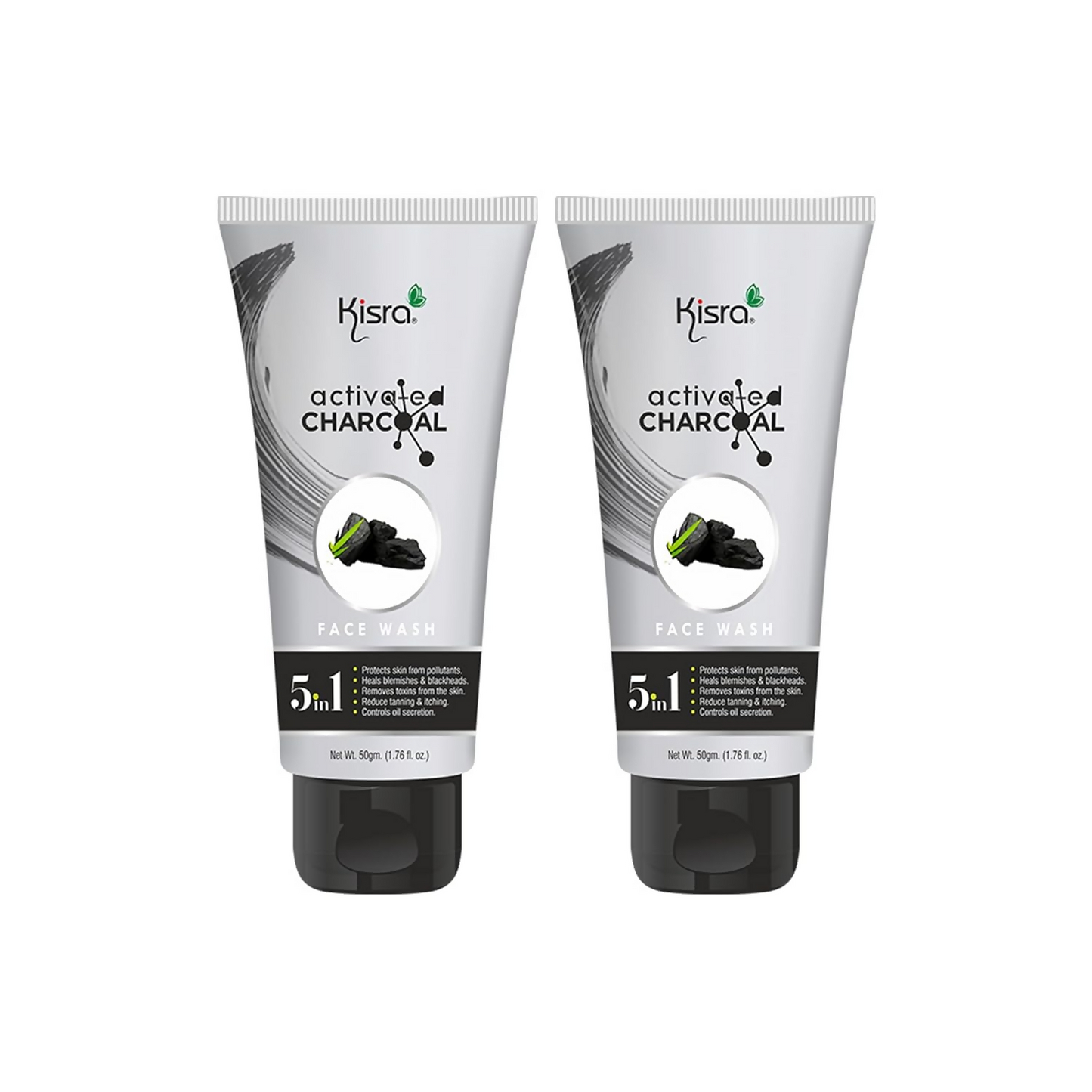 Kisra Activated Charcoal Anti-Pollution Face Wash
