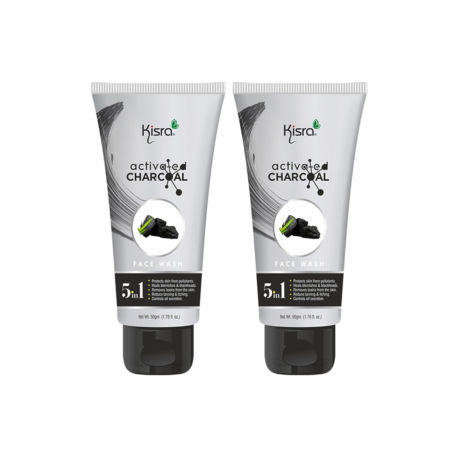 Kisra Activated Charcoal Anti-Pollution Face Wash
