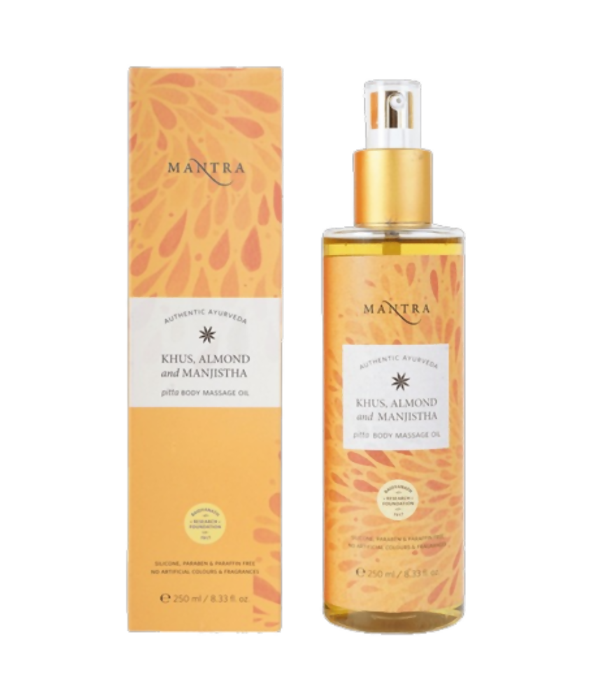 Buy Mantra Herbal Khus, Almond and Manjistha Pitta Body Massage Oil from DrMediCart, Ship from India to USA