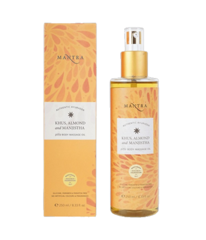Buy Mantra Herbal Khus, Almond and Manjistha Pitta Body Massage Oil from DrMediCart, Ship from India to USA