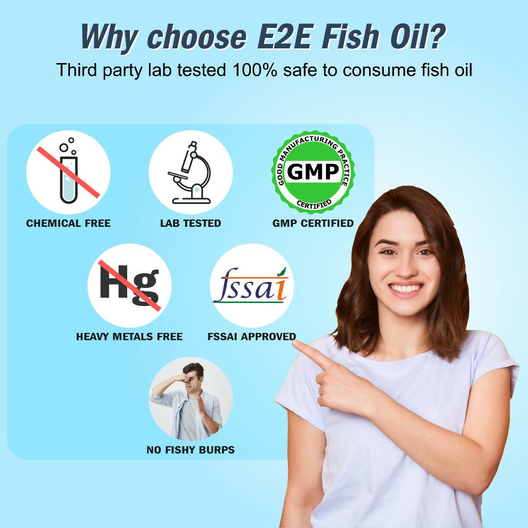 End2End Nutrition Deep Sea Omega 3 Fish Oil Capsules