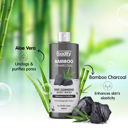 Bodify Bamboo Charcoal Deep Cleansing Body Wash