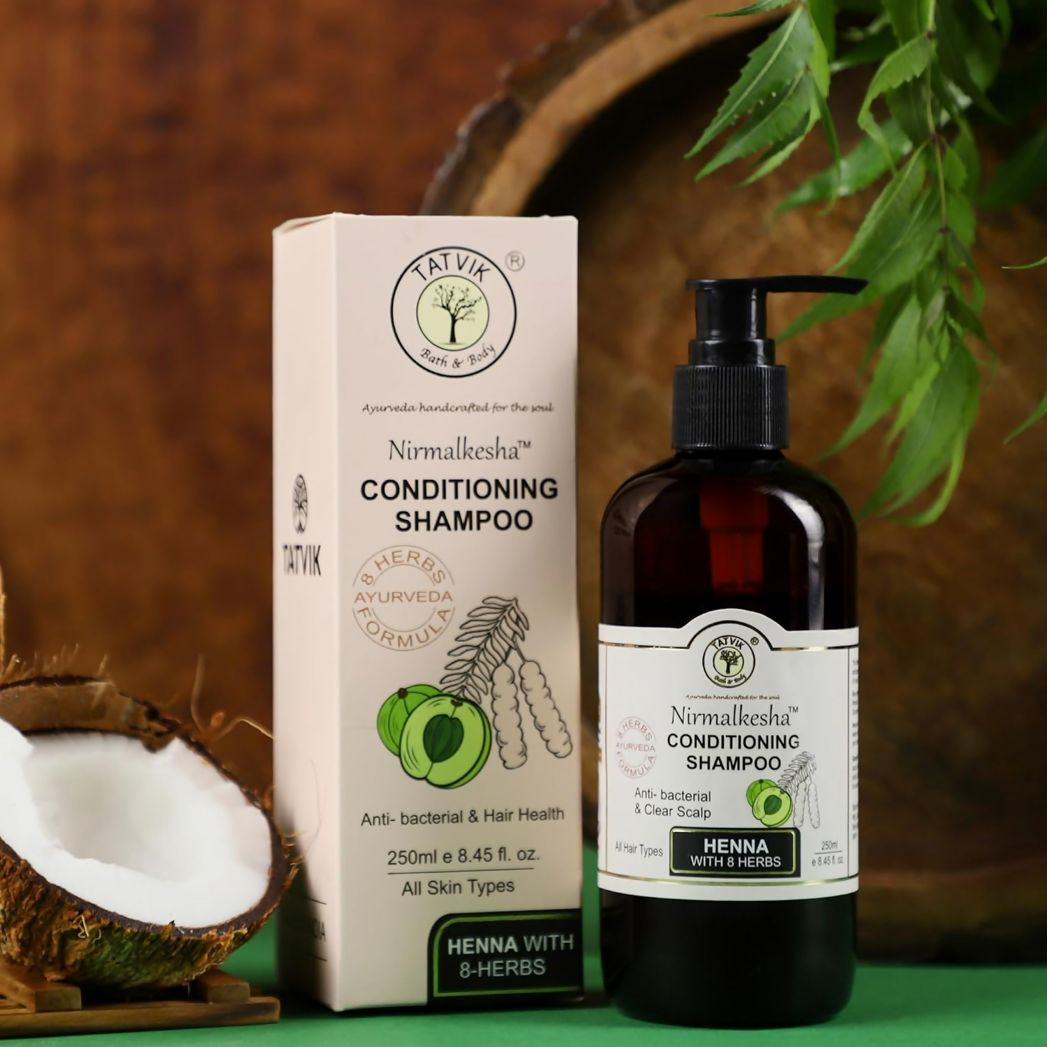 Tatvik Ayurveda Nirmalkesha Shampoo (Henna With 8 Herbs)