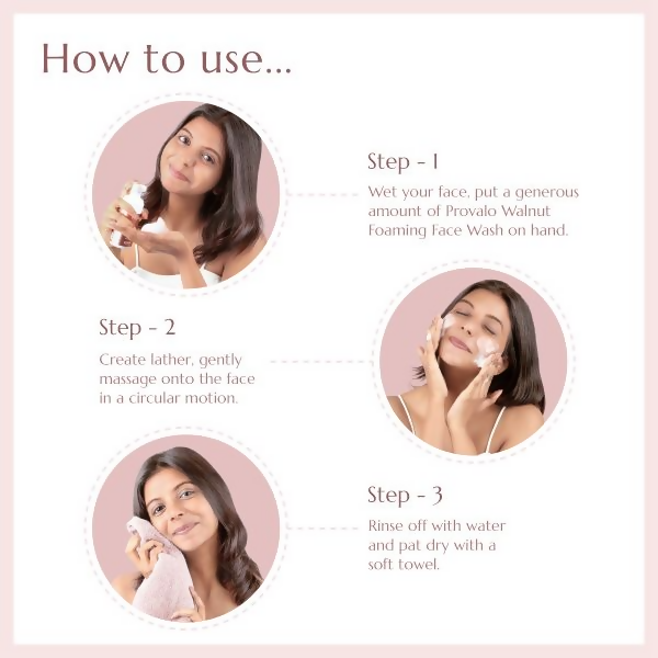 Provalo Walnut Acne Control And Pimple Care Foaming Face Wash For Women