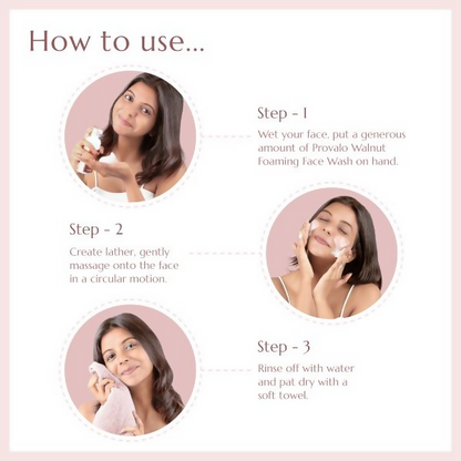 Provalo Walnut Acne Control And Pimple Care Foaming Face Wash For Women