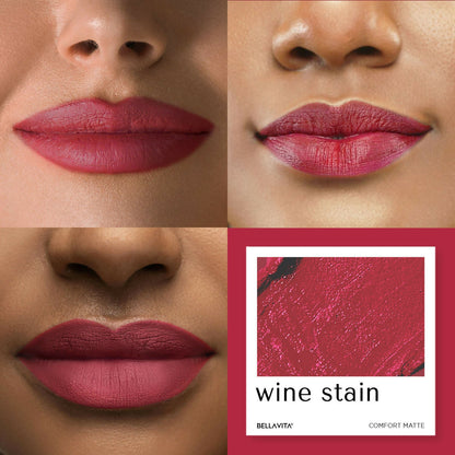 Bella Vita Organic Comfort Matte Bullet Lipstick - Wine Stain