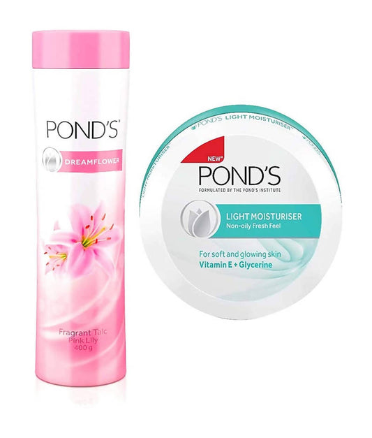 Buy Ponds Dreamflower Fragrant Talcum Powder Pink Lily And Light Moisturiser from DrMediCart, Ship from India to USA