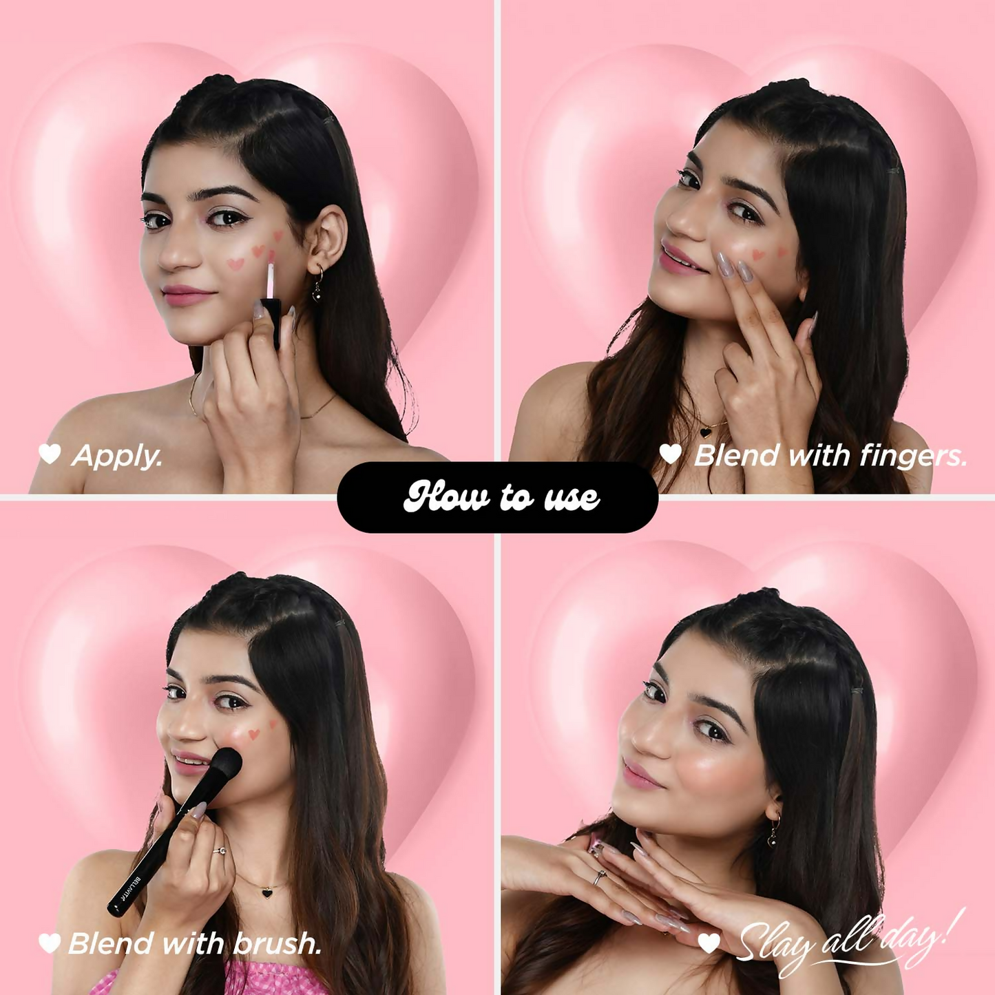 Bella Vita Organic All Hearts Face Blush - Crush Fever