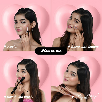 Bella Vita Organic All Hearts Face Blush - Crush Fever