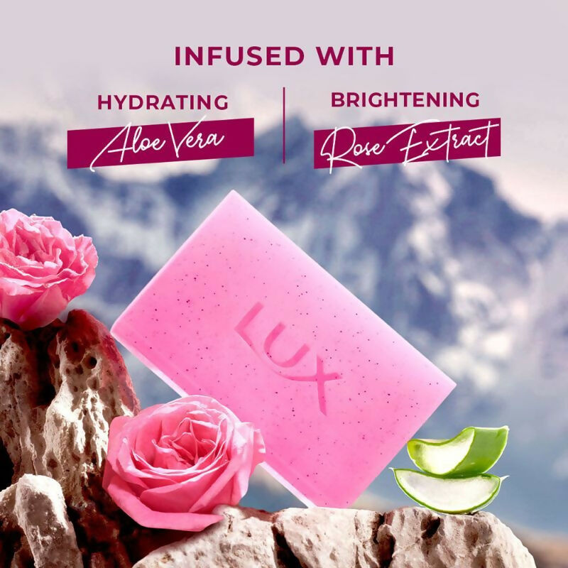 Lux Essence Of Himalayas Rose & Aloe Vera Exfoliating Soap
