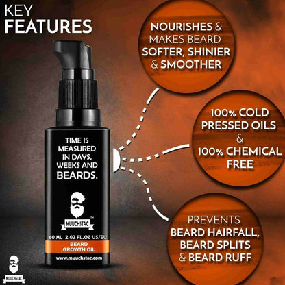 Muuchstac Beard Growth Oil - DrMediCart