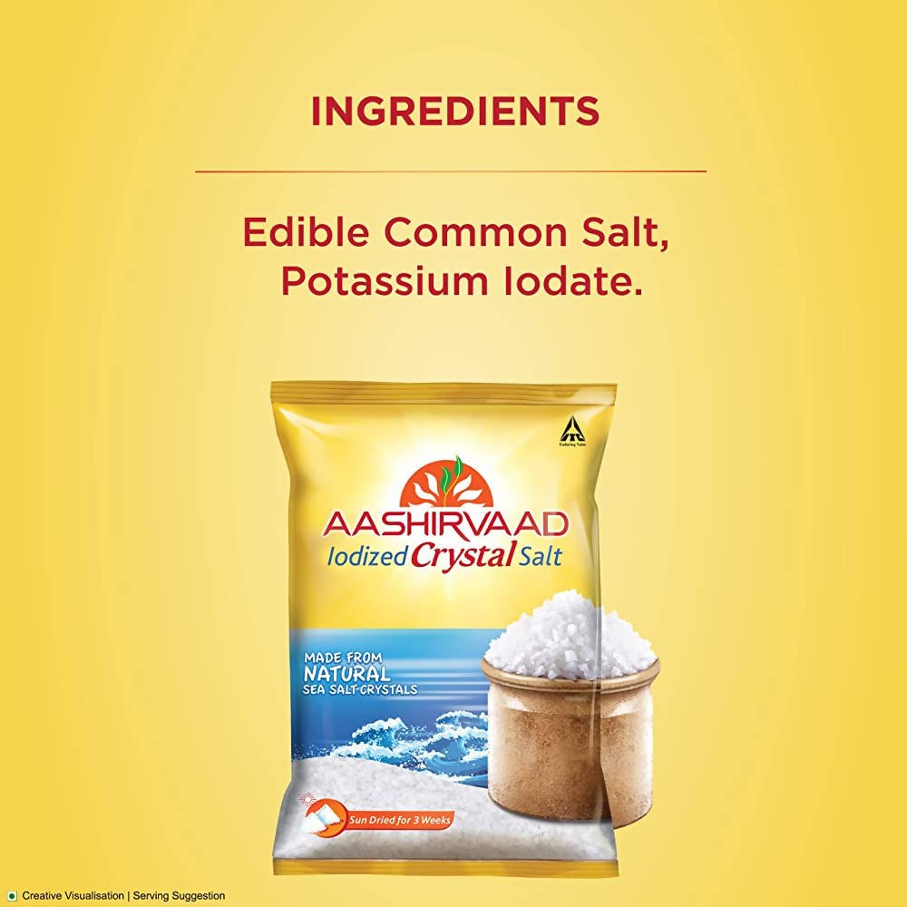 Aashirvaad Iodized Crystal Salt