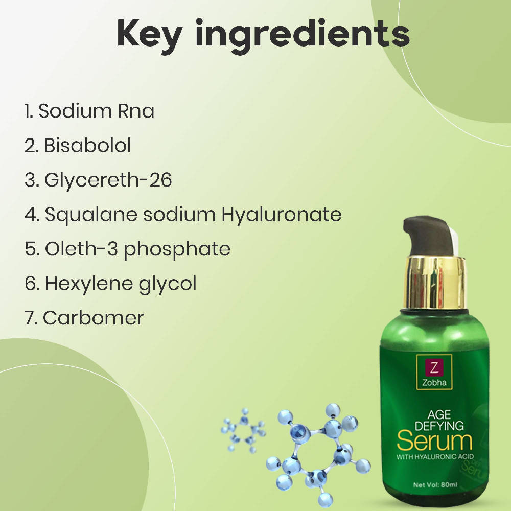 Zobha Age Defying Serum Ingredients