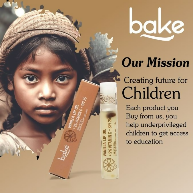 Bake 2% Vitamin C Vanilla Lip Balm Oil