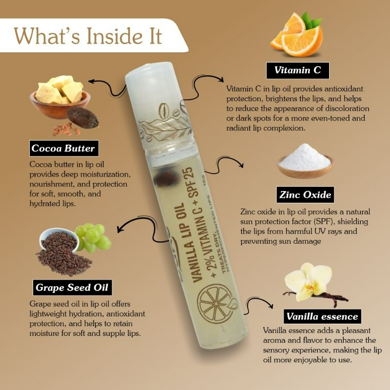 Bake 2% Vitamin C Vanilla Lip Balm Oil
