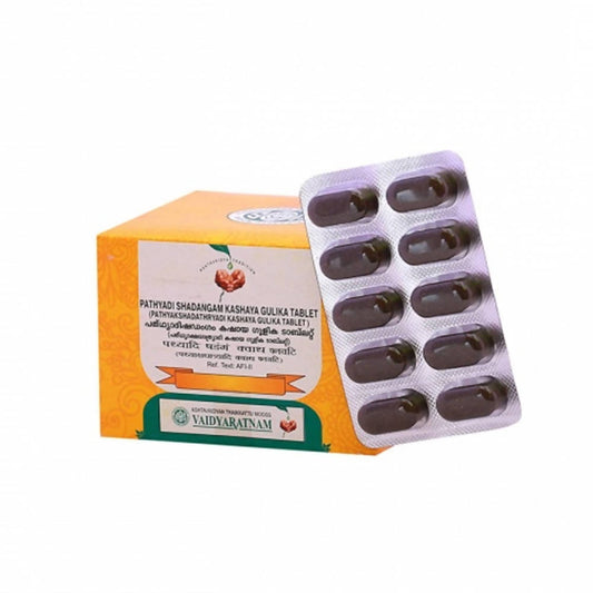 Buy Vaidyaratnam Pathyadi Shadangam Kashaya Gulika Tablets from DrMediCart, Ship from India to USA
