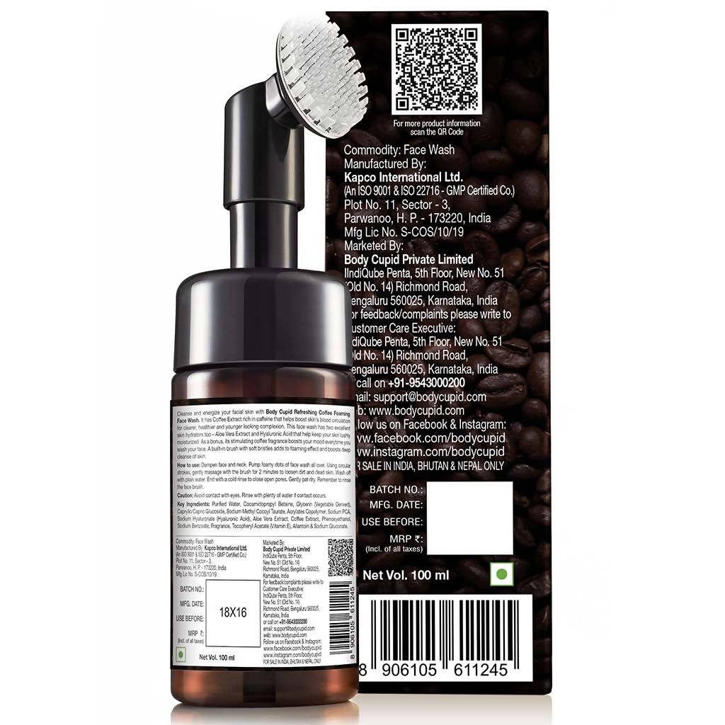 Body Cupid Refreshing Coffee Foaming Face Wash