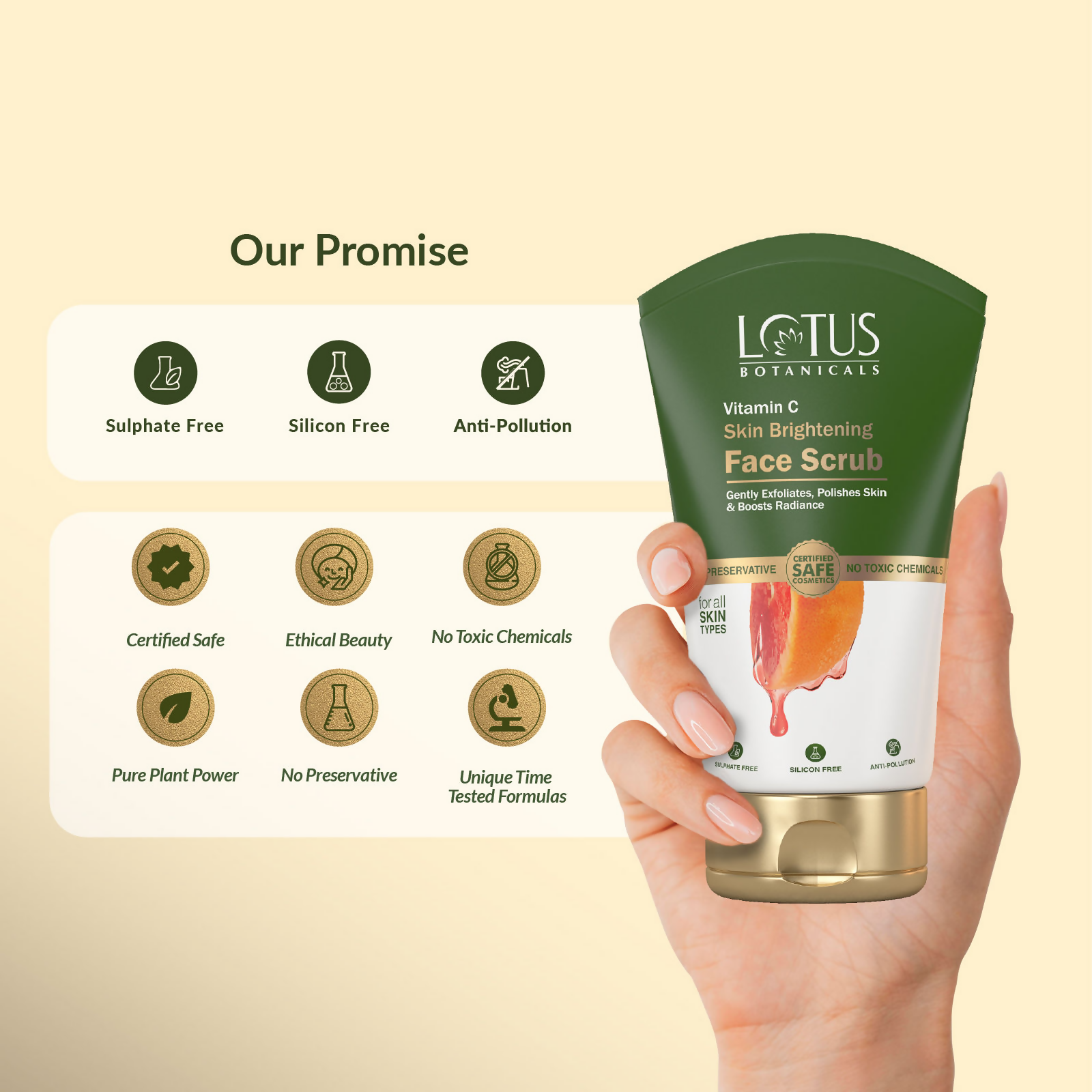 Lotus Botanicals Vitamin C Skin Brightening Face Scrub