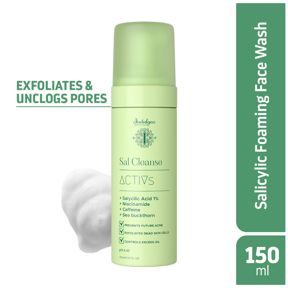 Indulgeo Essentials Sal Cleanse - Salicylic Acid Foaming Face Wash