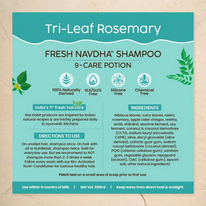 Nat Habit Tri-Leaf Rosemary Navdha Shampoo