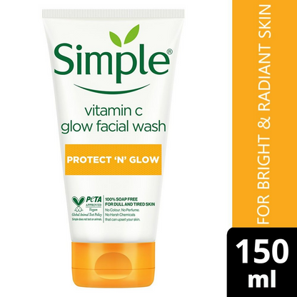 Simple Protect N Glow Vitamin C Glow Facial Wash