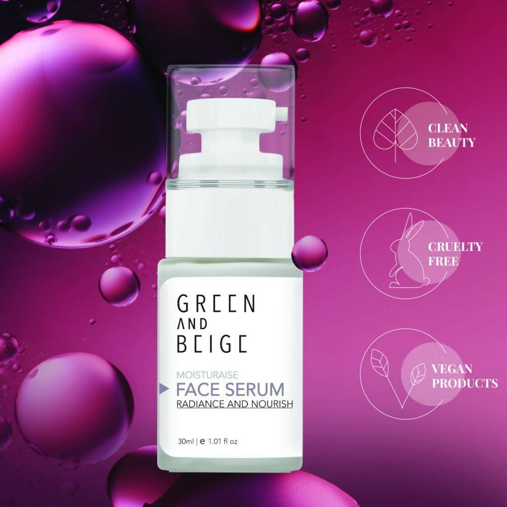 Green And Beige Moisturaise Face Serum Radiance And Nourish