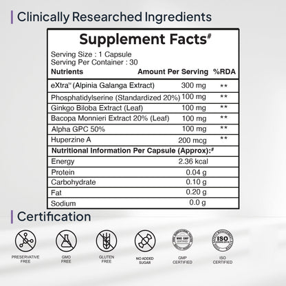 Miduty by Palak Notes Memory & Focus Capsules