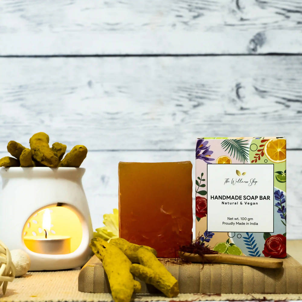 The Wellness Shop Premium Turmeric & Saffron Handmade Soap - Drmedicart
