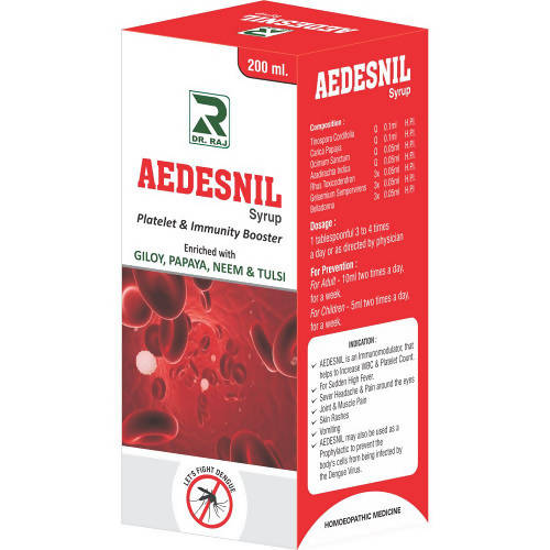 Buy Dr. Raj Homeopathy Aedesnil Syrup from DrMediCart, Ship from India to USA