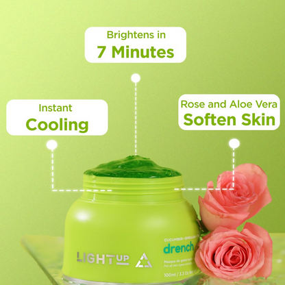 Light Up Drench Hydrating Jelly Mask For Glowing Skin
