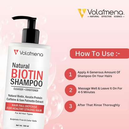 Volamena Natural Biotin 2 In 1 Shampoo