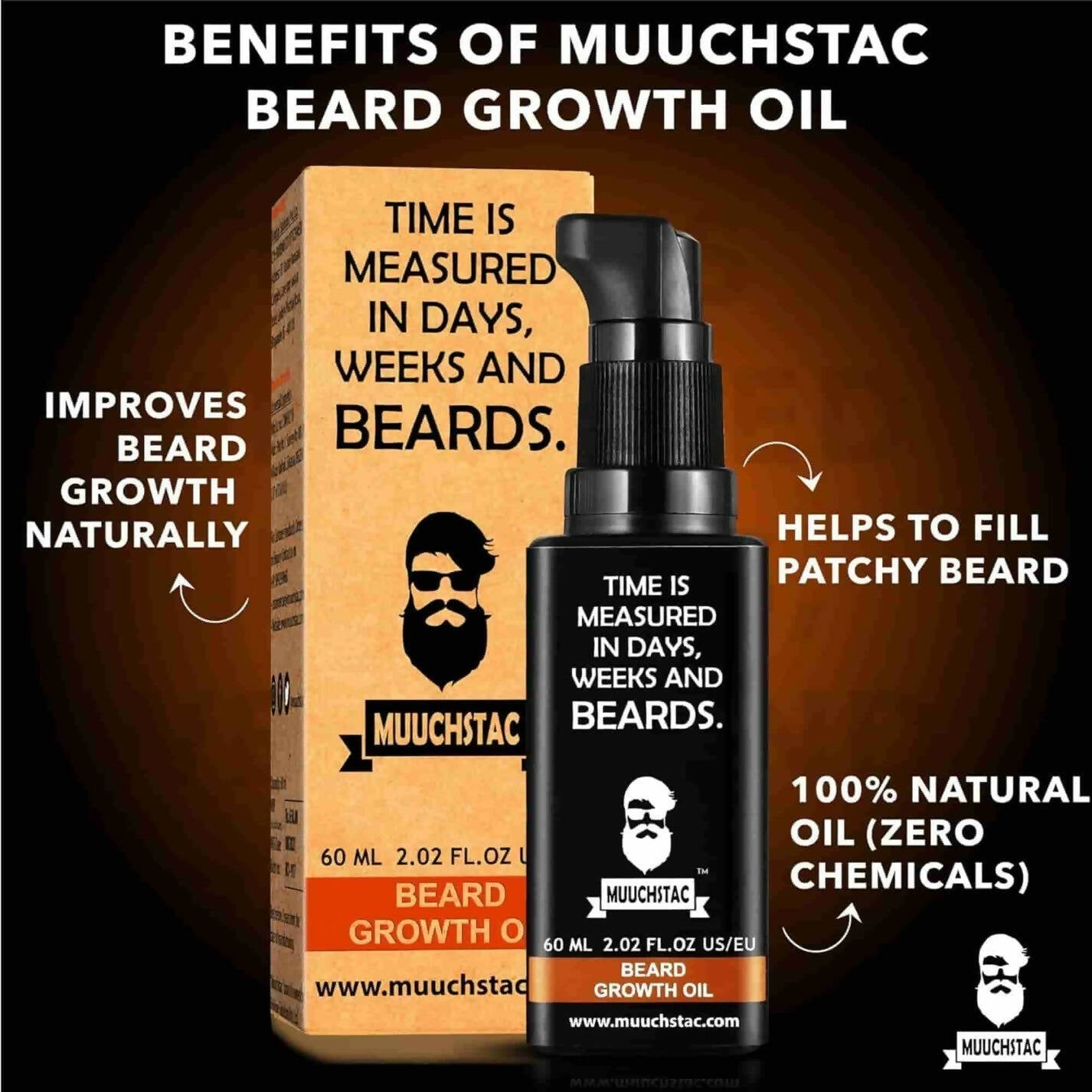 Muuchstac Beard Growth Oil - DrMediCart