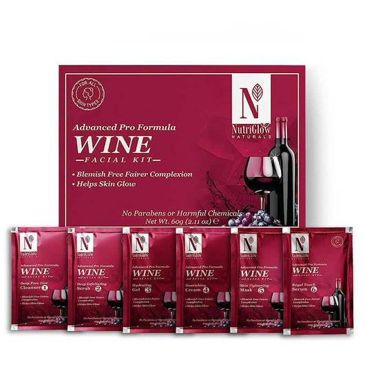 NutriGlow NATURAL'S Advanced Pro Formula Wine Facial Cleanup Kit