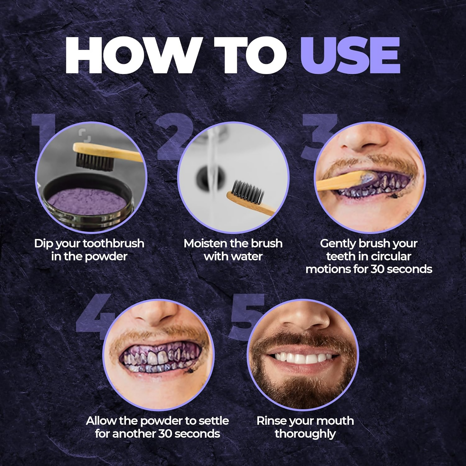 Beardo Purple X Teeth Whitening Powder