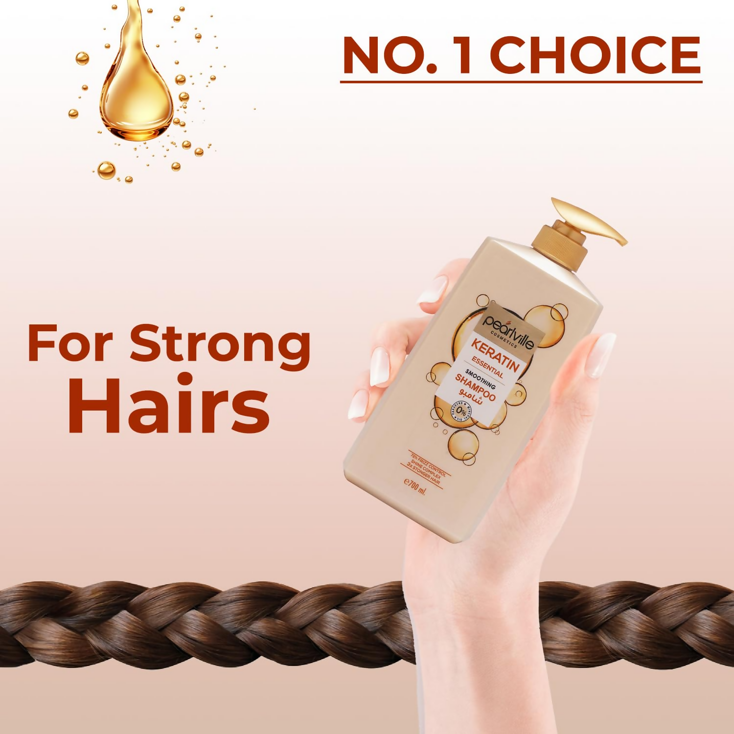 Pearlville Keratin Essential Smoothing Shampoo