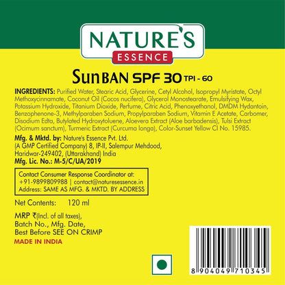 Nature?? Essence SunBan SPF 30 Sunscreen Lotion