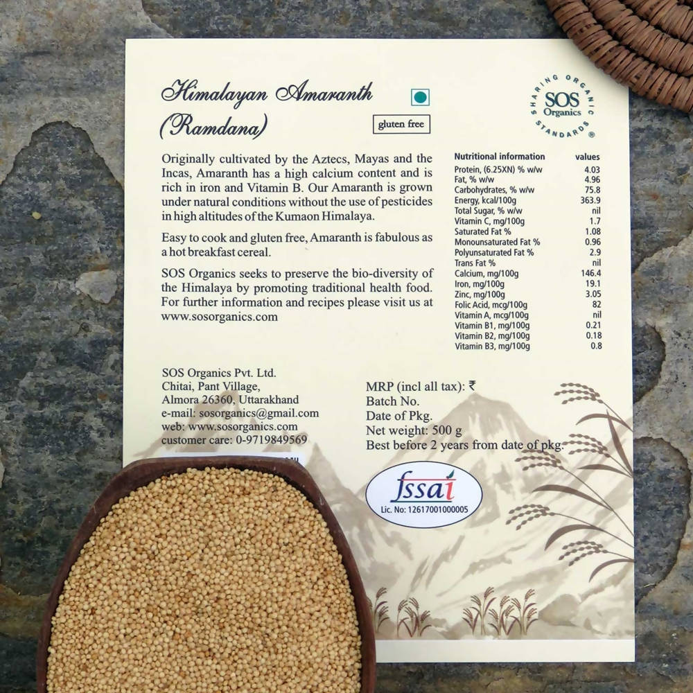 SOS Organics Himalayan Amaranth Ramdana