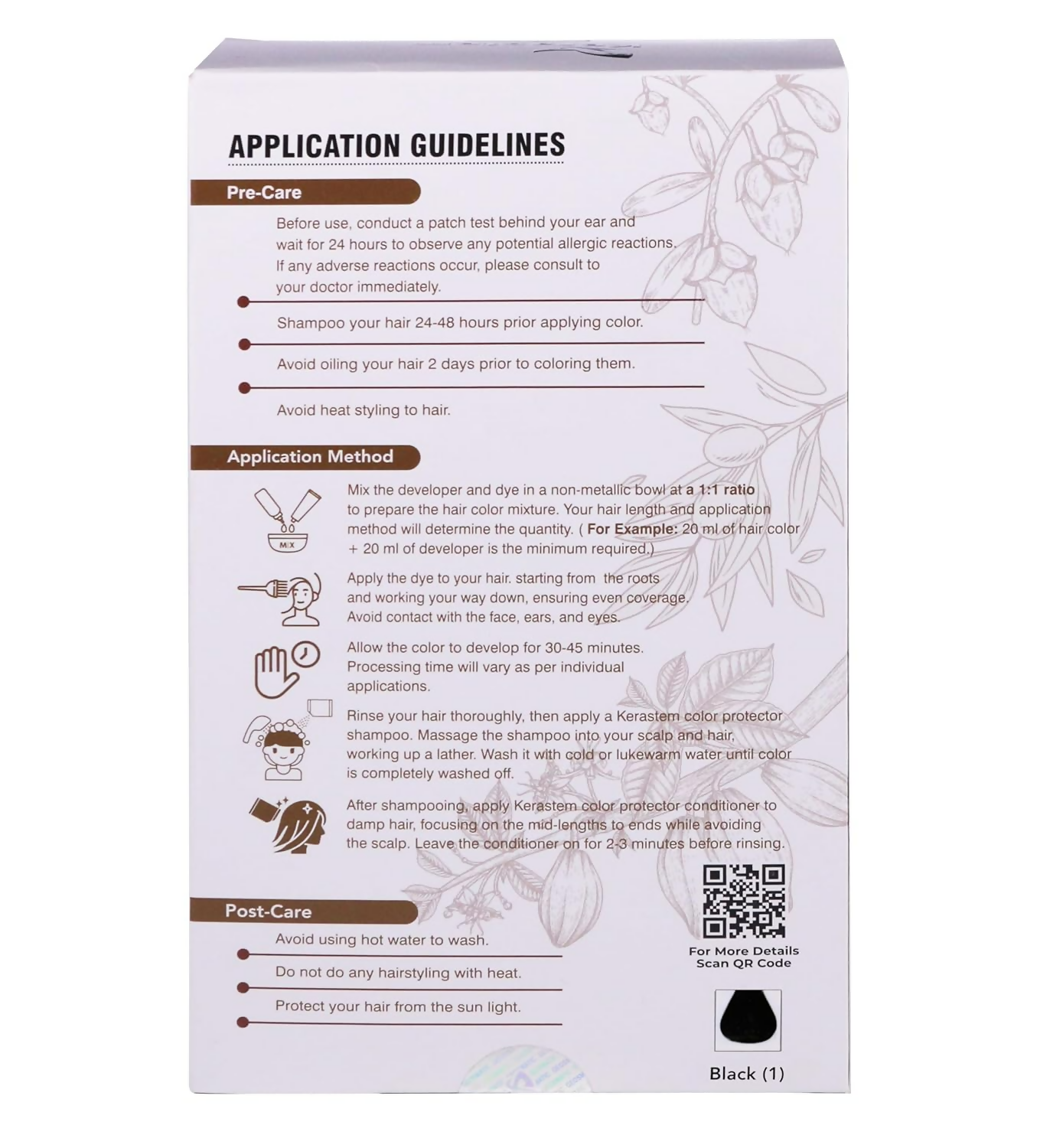 Kerastem Hair Color Black No.1