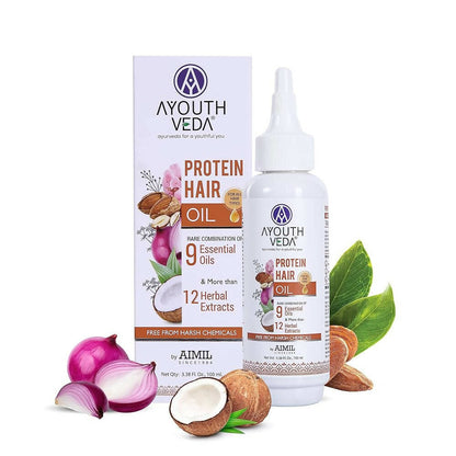 Buy Ayouthveda Protien Hair Oil from DrMediCart, Ship from India to USA