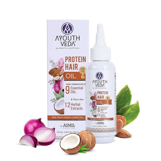 Buy Ayouthveda Protien Hair Oil from DrMediCart, Ship from India to USA