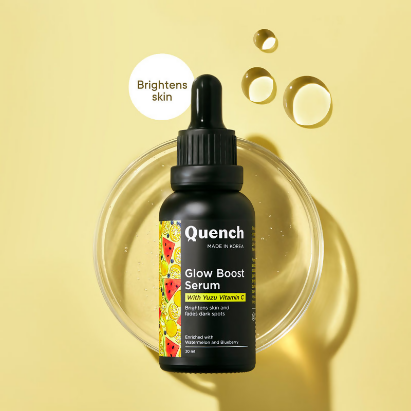 Quench Vitamin C Glow Boost Serum with Yuzu Extracts Brightens & Fades Dark Spots