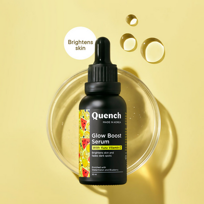 Quench Vitamin C Glow Boost Serum with Yuzu Extracts Brightens & Fades Dark Spots