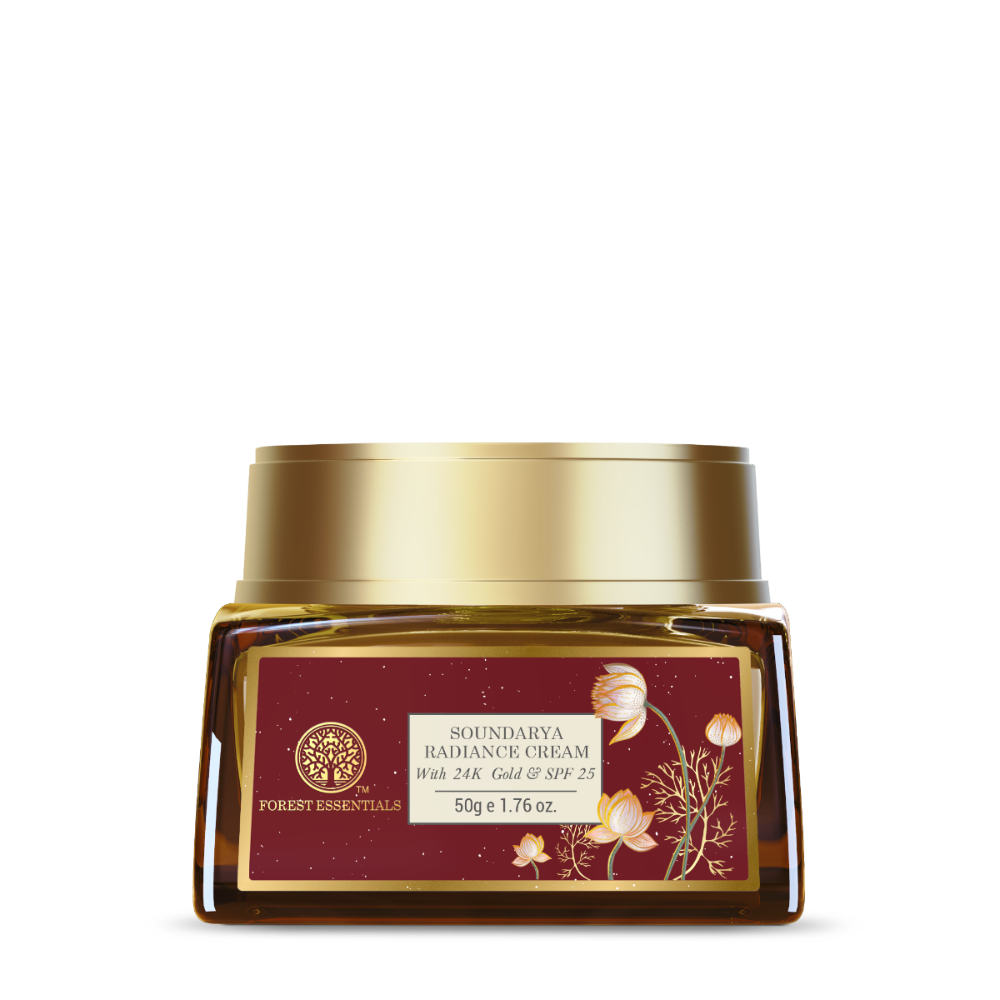 Buy Forest Essentials Soundarya Radiance Cream With 24K Gold & SPF25 from DrMediCart, Ship from India to USA